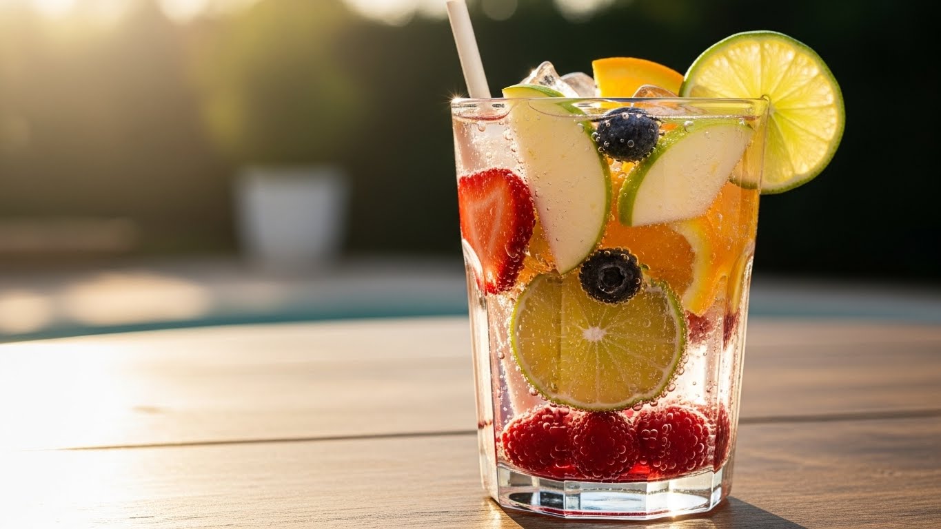 Clericot de Frutas com Água Tônica