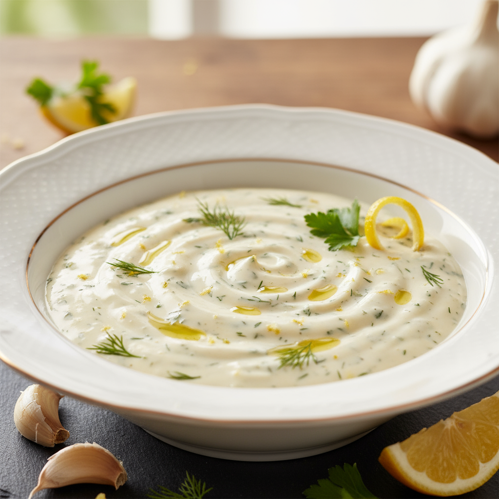 Molho Cremoso de Alho e Limão Cítrico