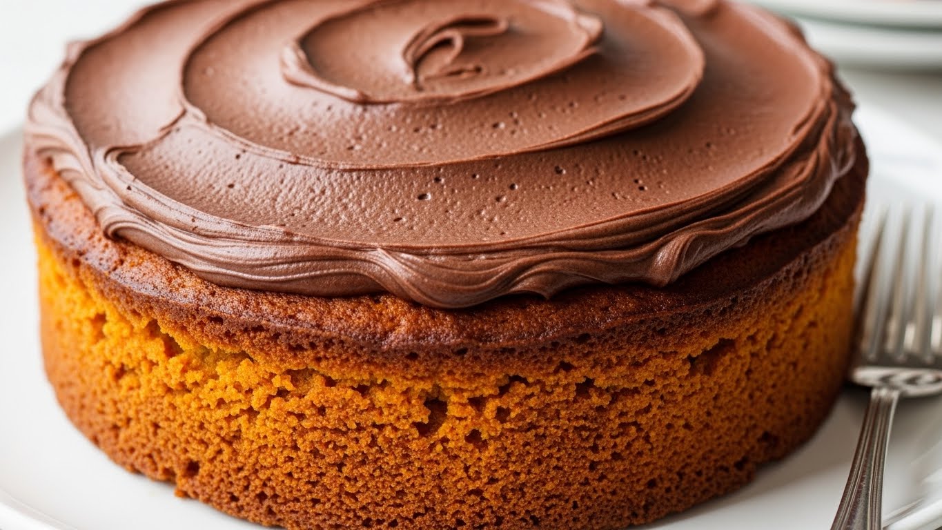 Bolo de Cenoura com Cobertura de Chocolate