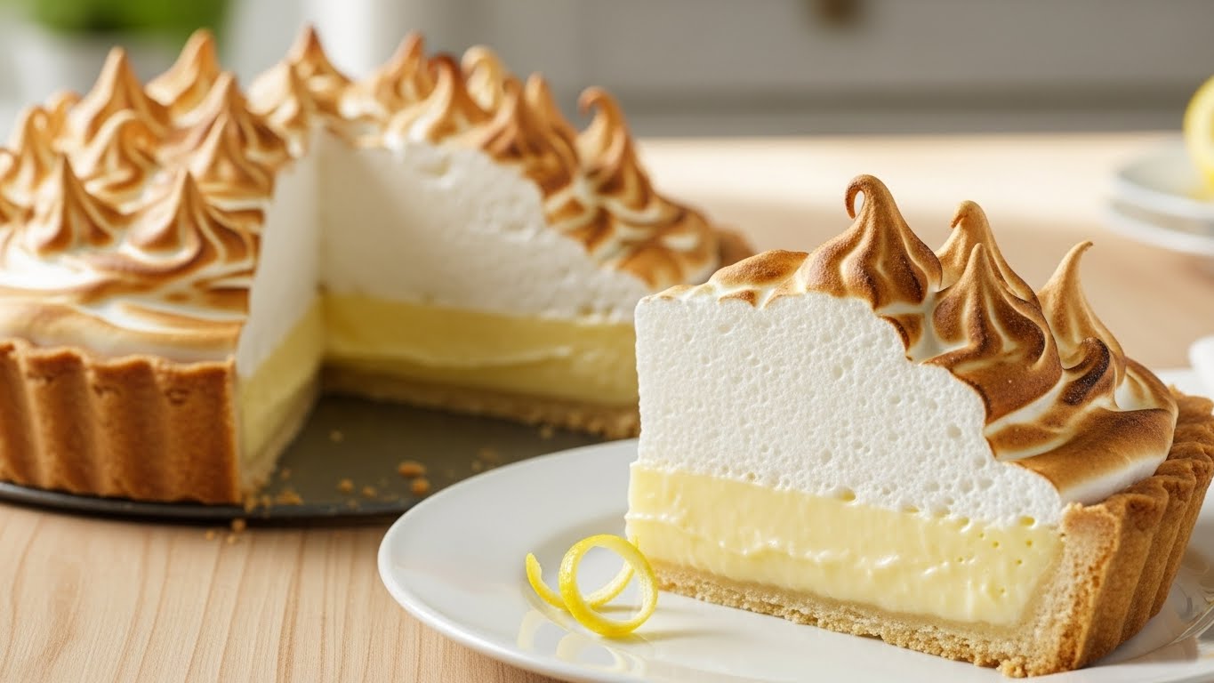 Suspiro Gelado de Limão Cremoso (Torta Rápida)