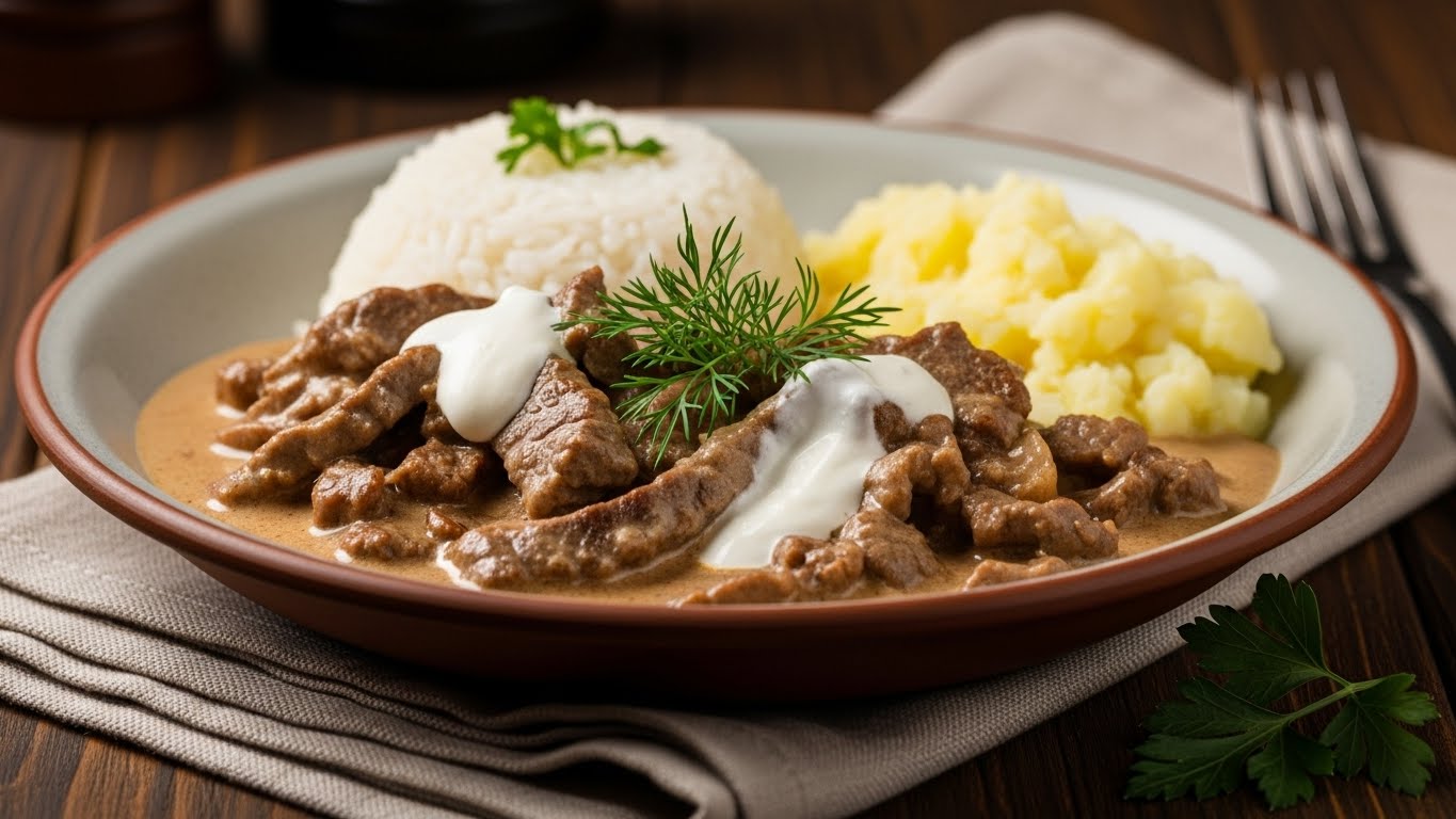 Estrogonofe Clássico de Carne