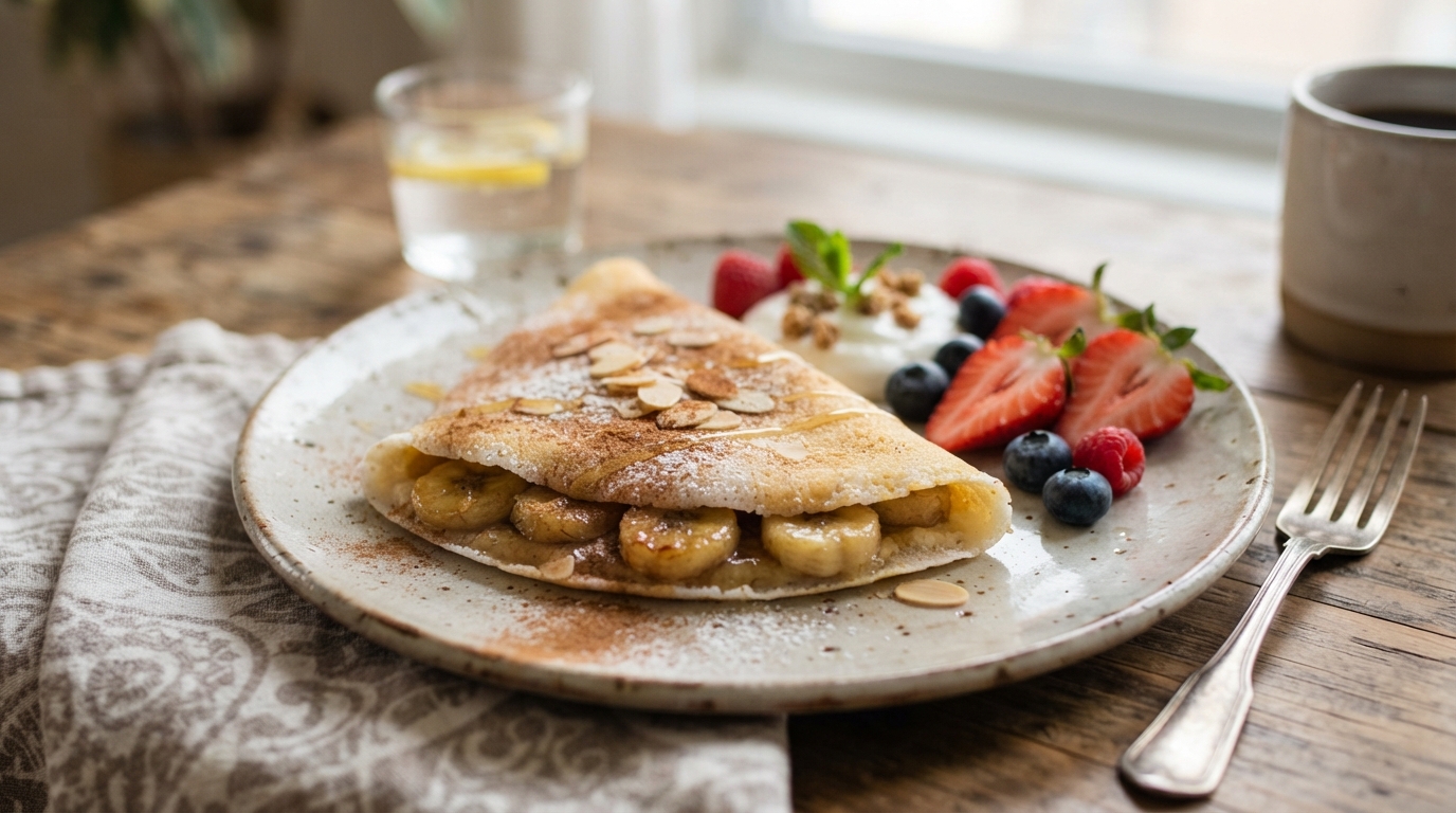 Crepioca de banana