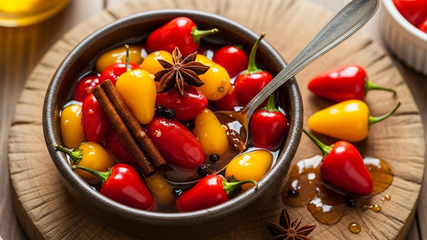 Pimenta Biquinho Agridoce no Mel e Especiarias