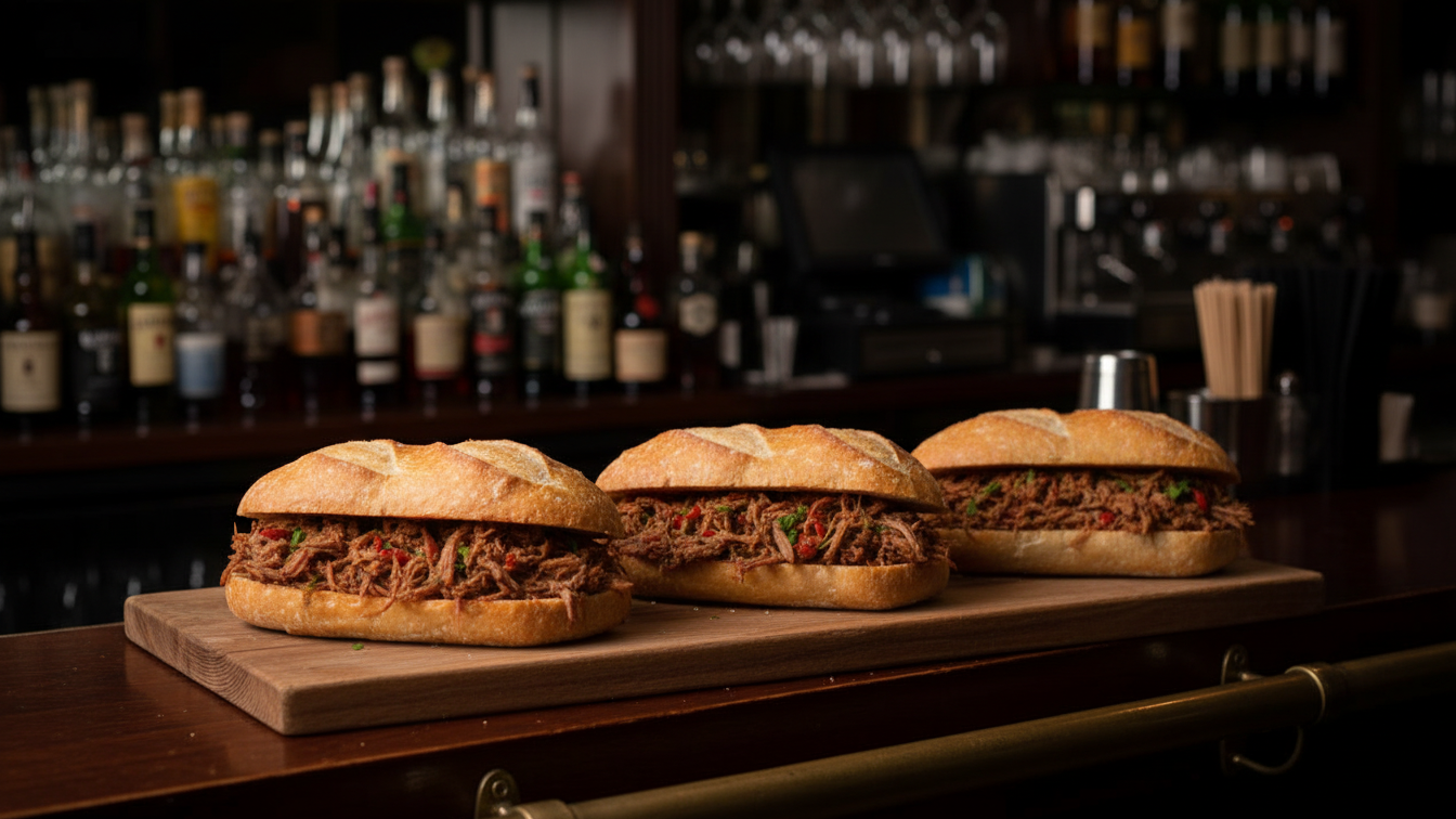 Sanduíche de Carne Louca