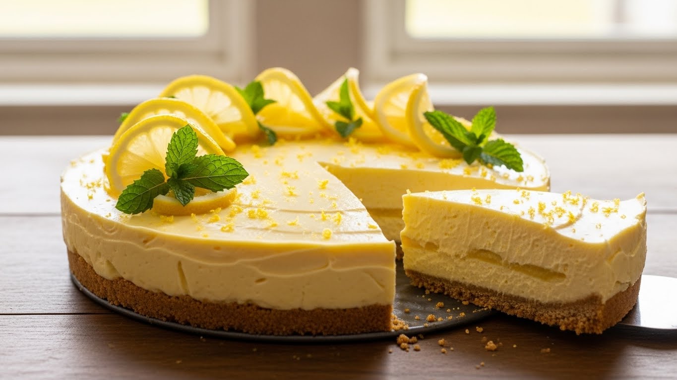 Torta de Limão Preguiçosa (Sem Forno)
