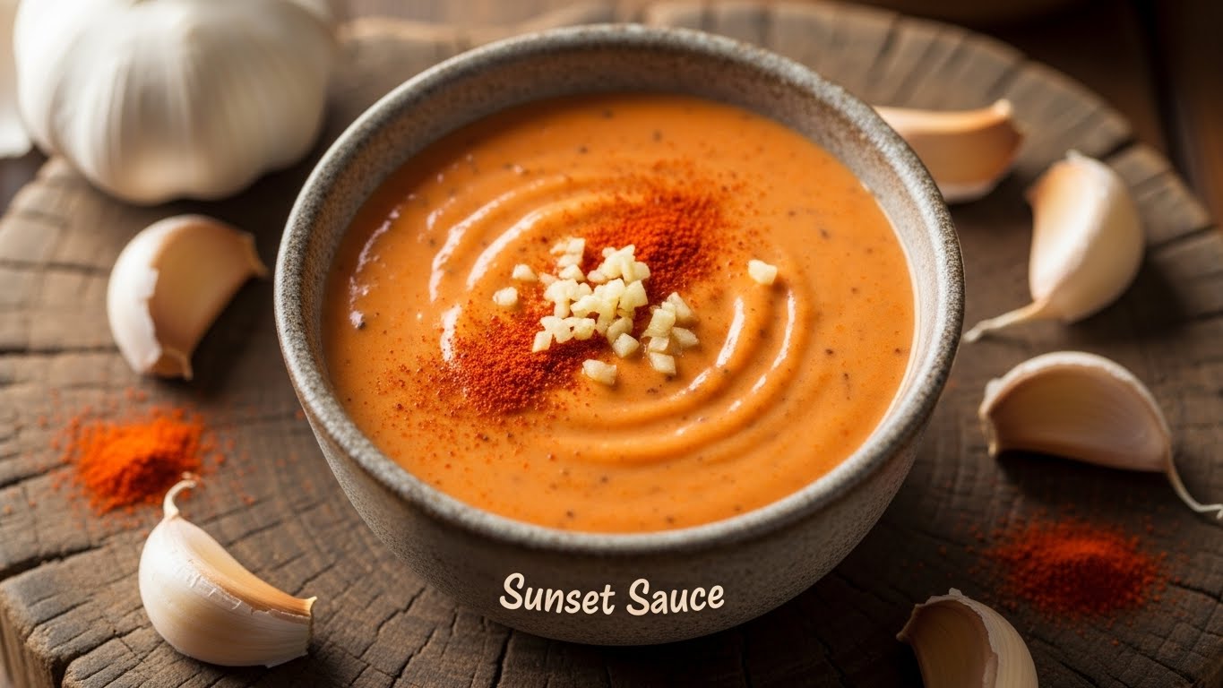 Molho Cremoso "Sunset" de Páprica Defumada e Alho