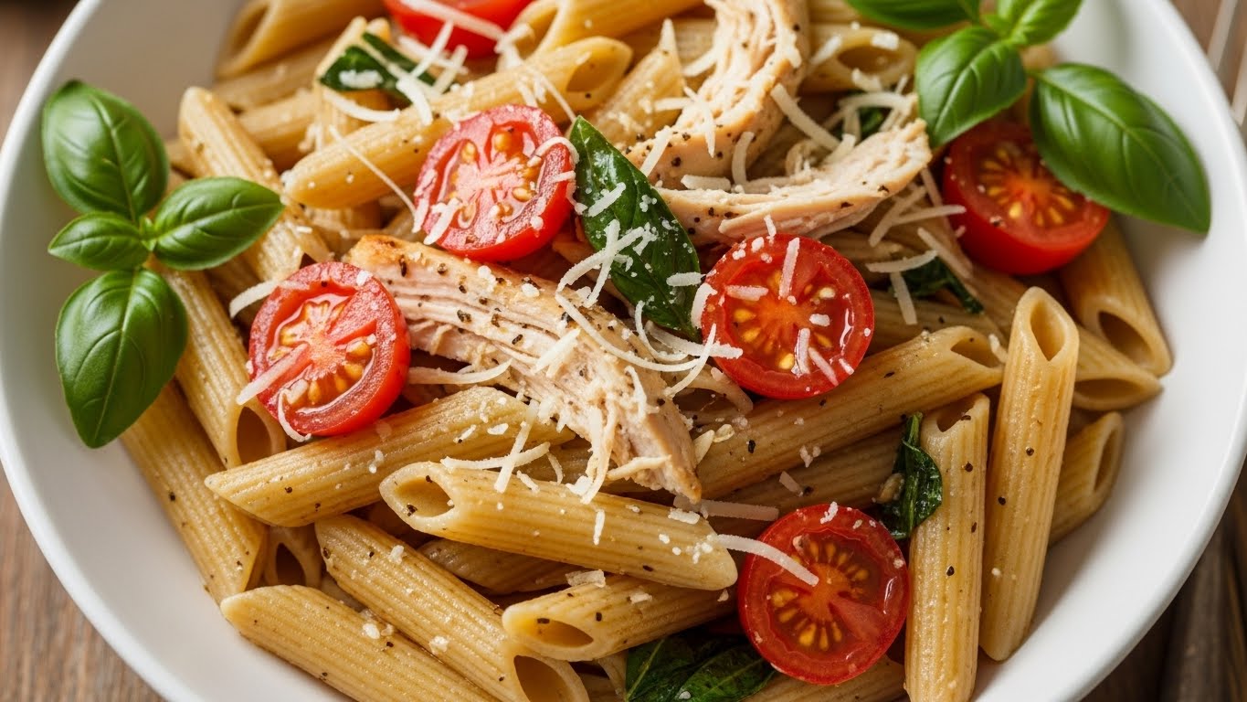 Macarrão Integral com Frango