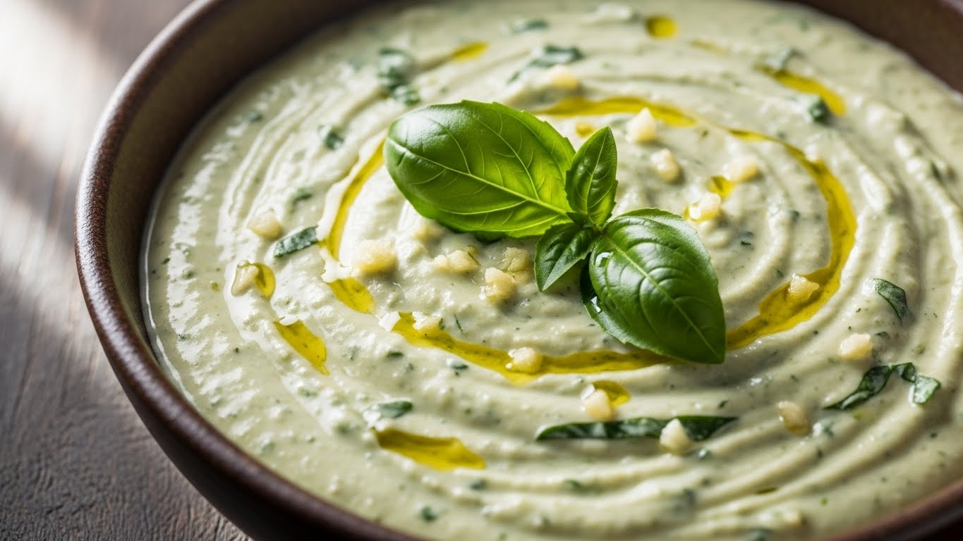 Néctar Cremoso de Alho e Manjericão