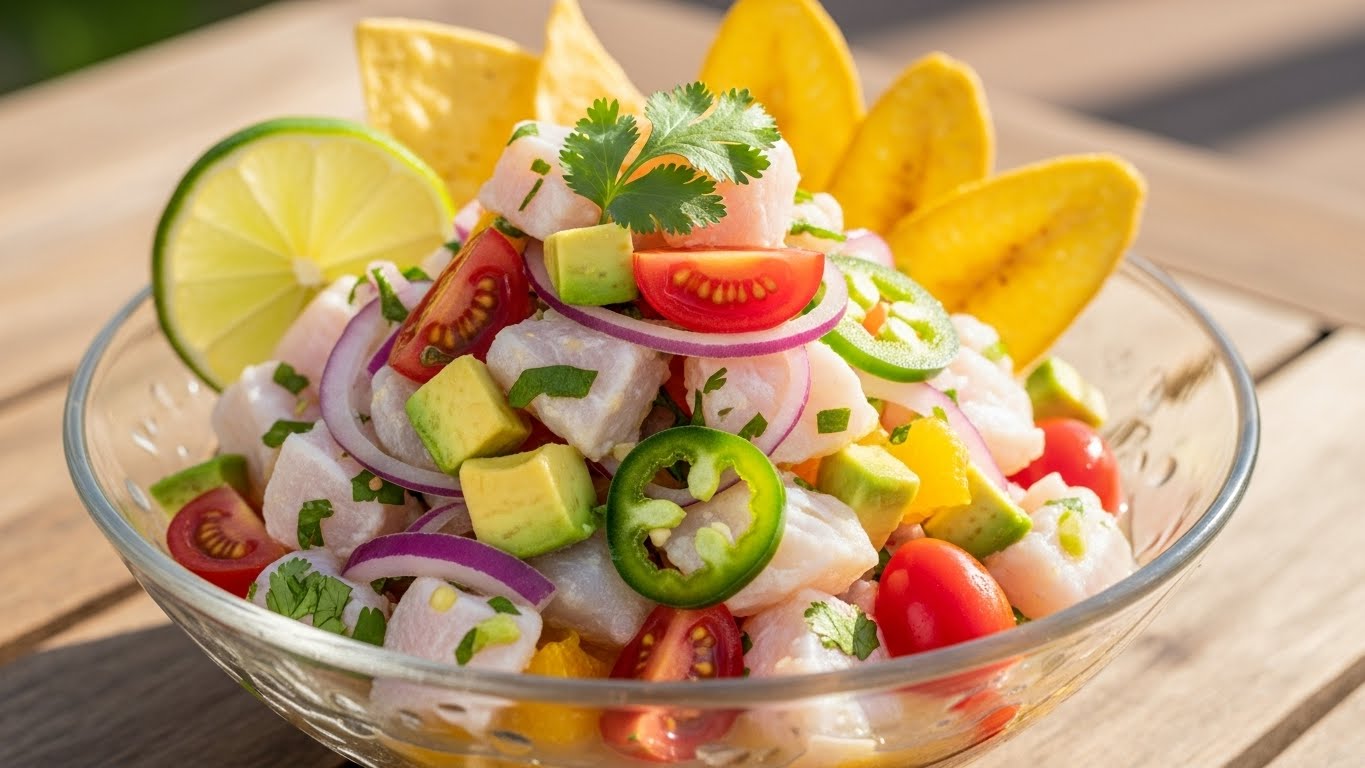 Ceviche de Peixe Branco
