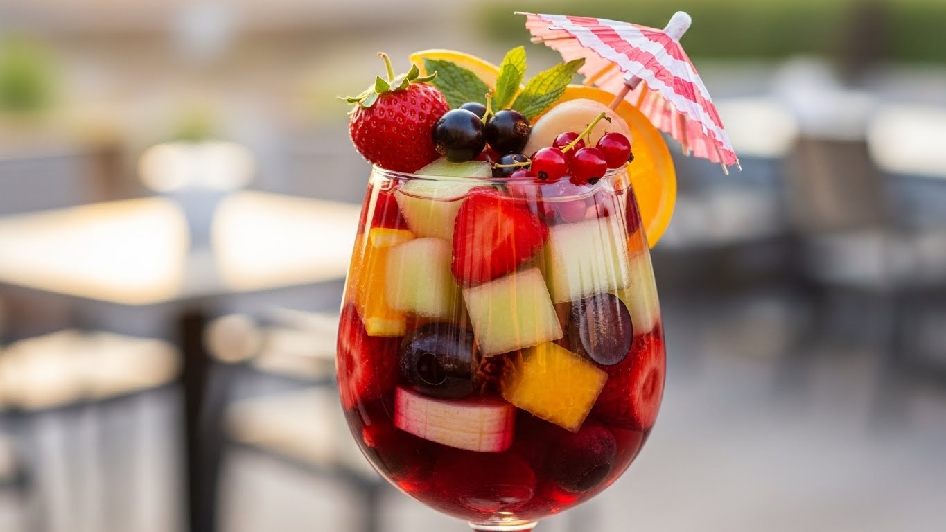 Coquetel de Frutas com Groselha