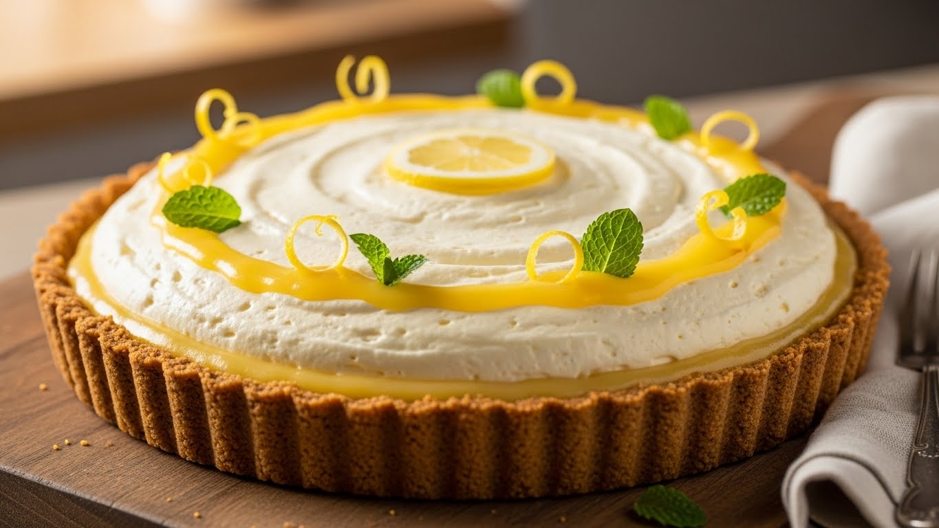 Suspiro de Limão Gelado (Torta Cremosa Rápida)