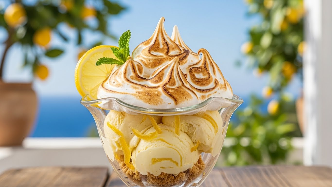 Suspiro Gelado de Limão Siciliano