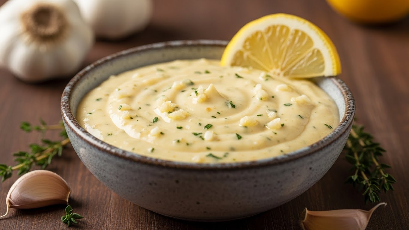 Molho Cremoso de Limão Siciliano e Alho