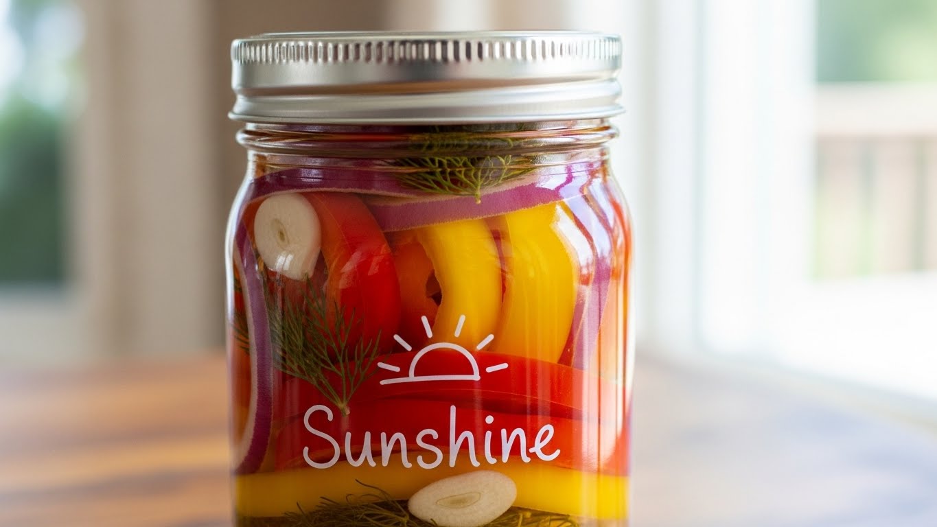 Conserva de Pimentões e Cebolas Agridoce "Brilho do Sol"