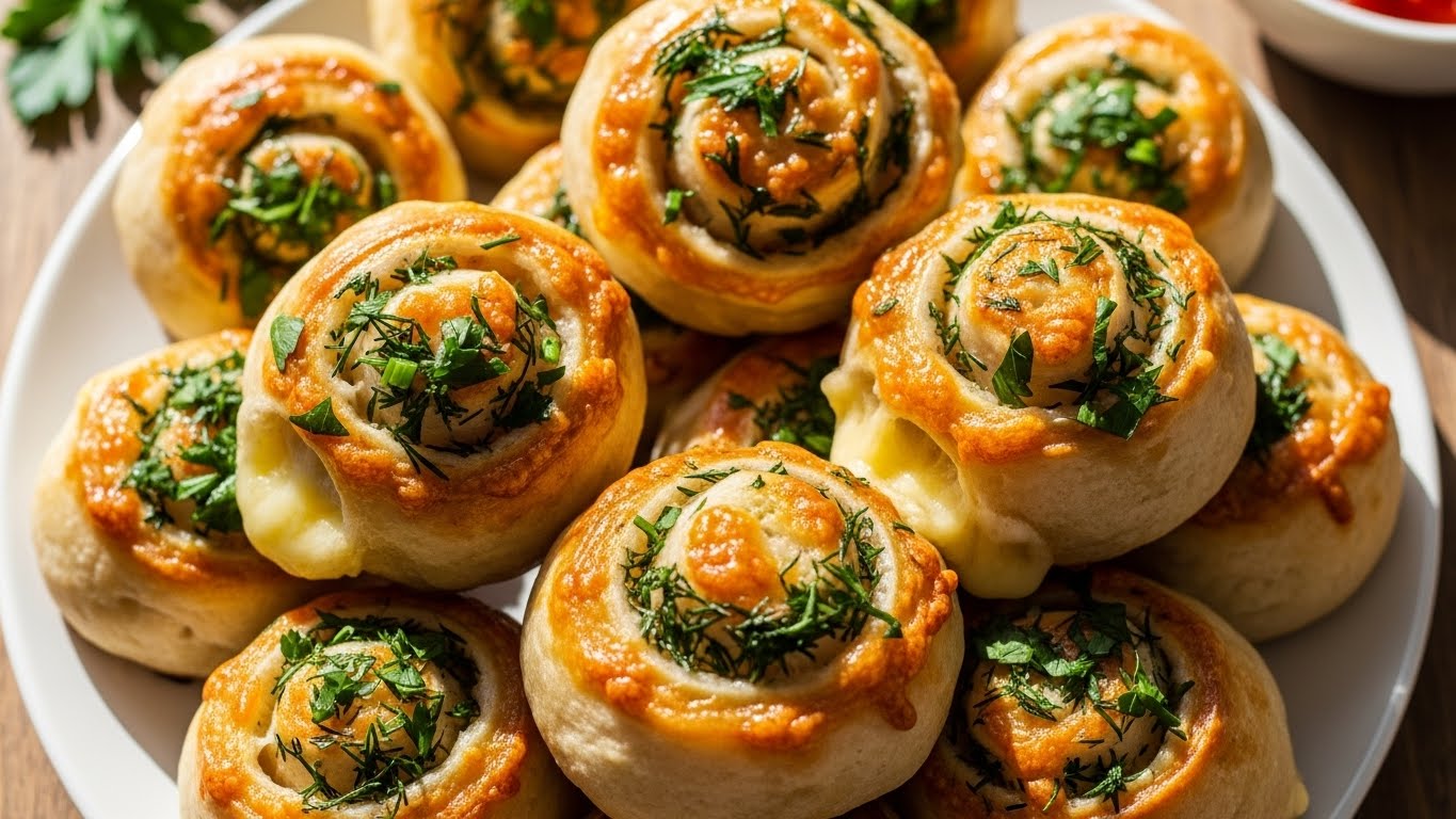 Rolinhos Crocantes de Queijo e Ervas