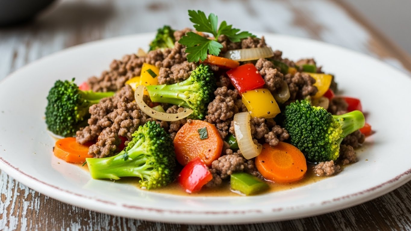 Carne Moída Magra com Legumes