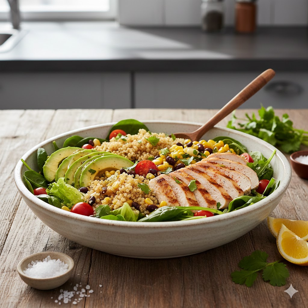 Tigela Proteica de Frango e Abacate (Bowl Turbo-Fitness)