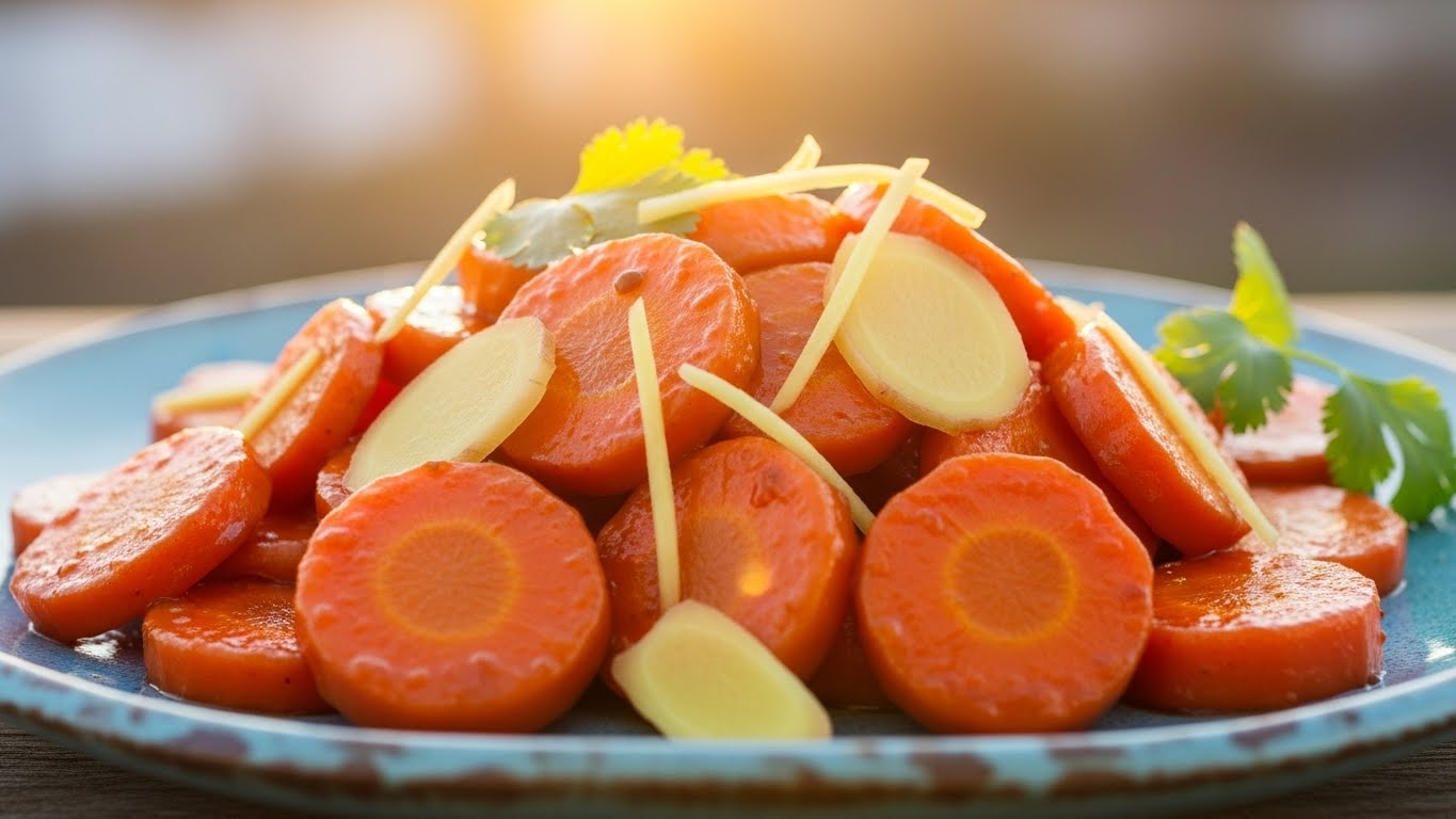 Cenouras Agridoce de Sol e Gengibre