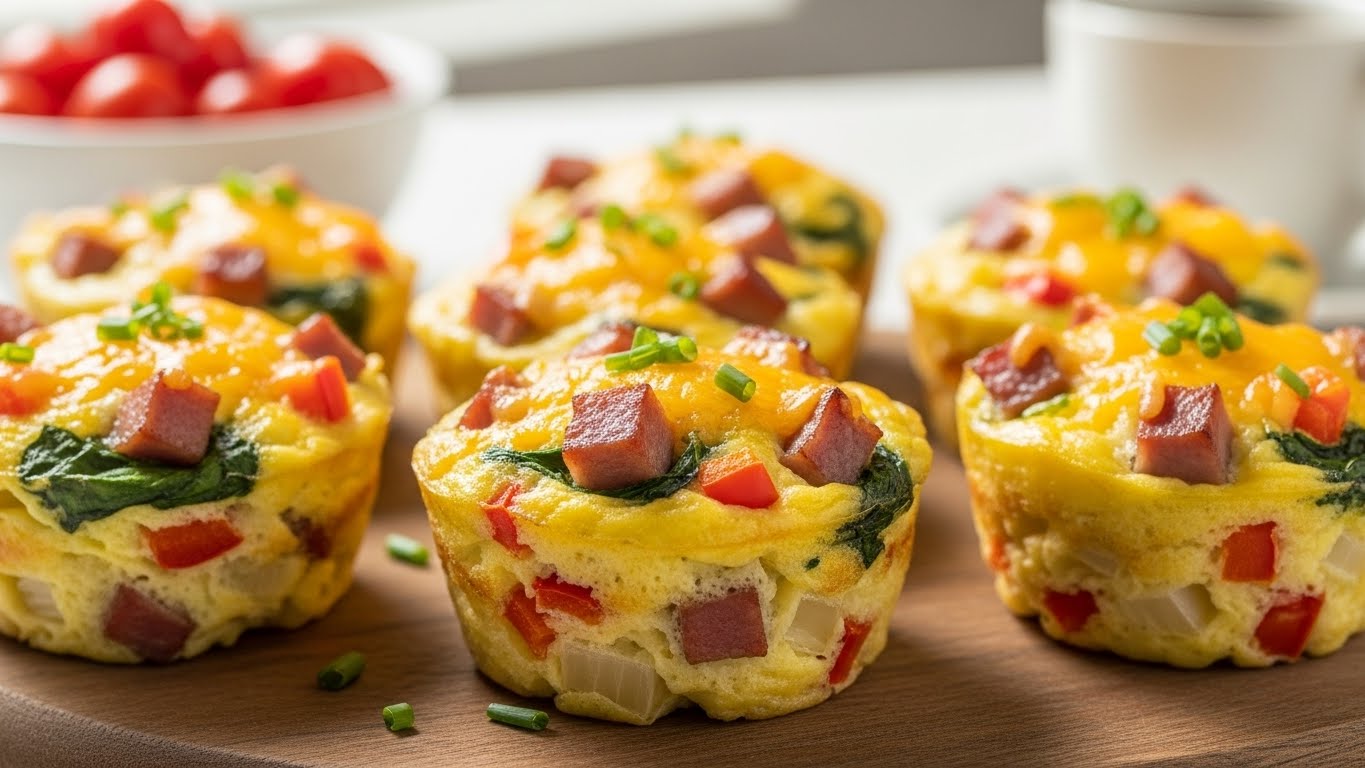 Muffins Matinais Turbinados: Omelete de Forno Fit