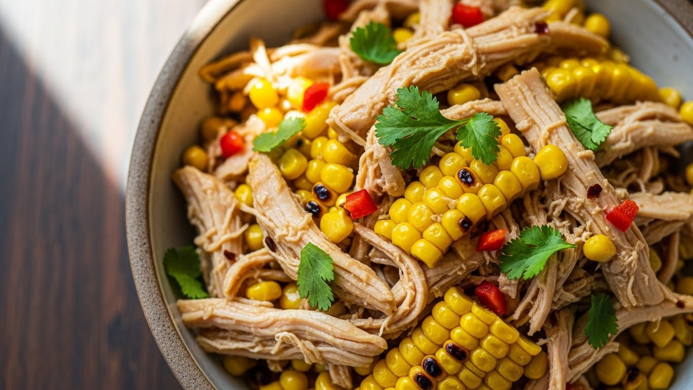 Frango Desfiado com Milho