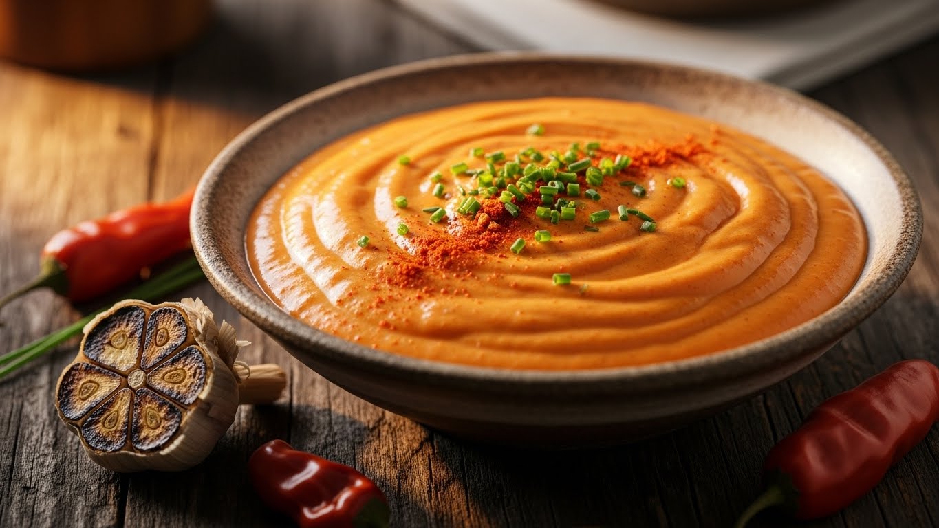 Molho Cremoso Defumado de Alho e Páprica