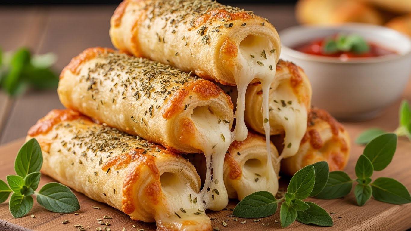 Rolinhos Crocantes de Queijo e Orégano (Snack Rápido)