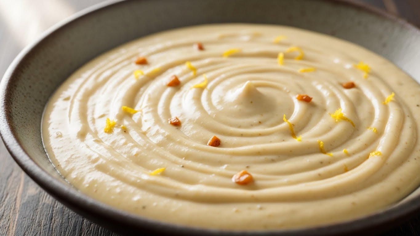 Molho Cremoso de Alho Tostado e Limão Siciliano